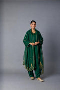 FIROZA KURTA SET - GREEN (SET OF 3PCS)