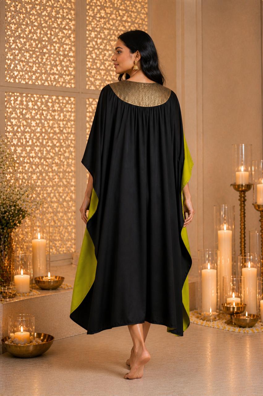 HAAR KAFTAN LIME GREEN & BLACK