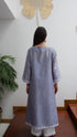 BLUE ASYMMETRICAL KURTA