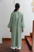 PINTUCKS BACK YOKE KURTA - GREEN