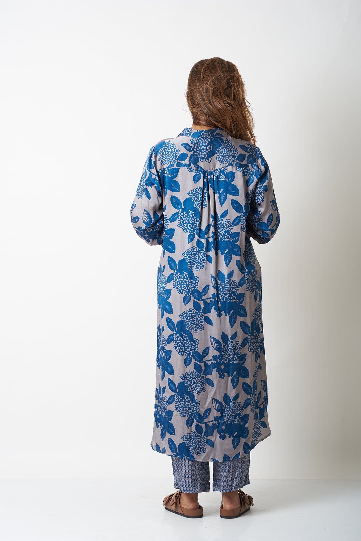TIE UP CO-ORD SET - BLUE