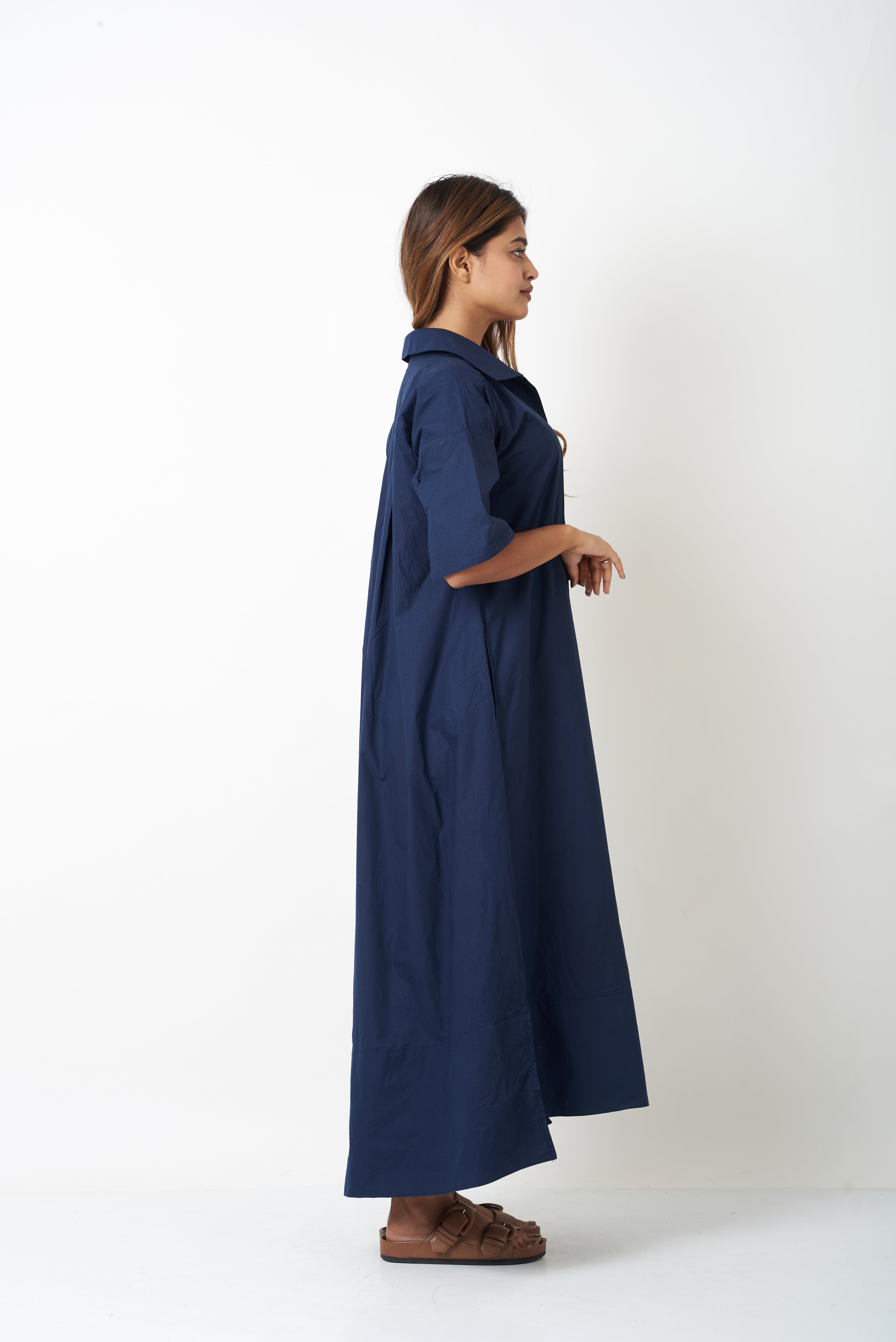 SHIRT DRESS - BLUE