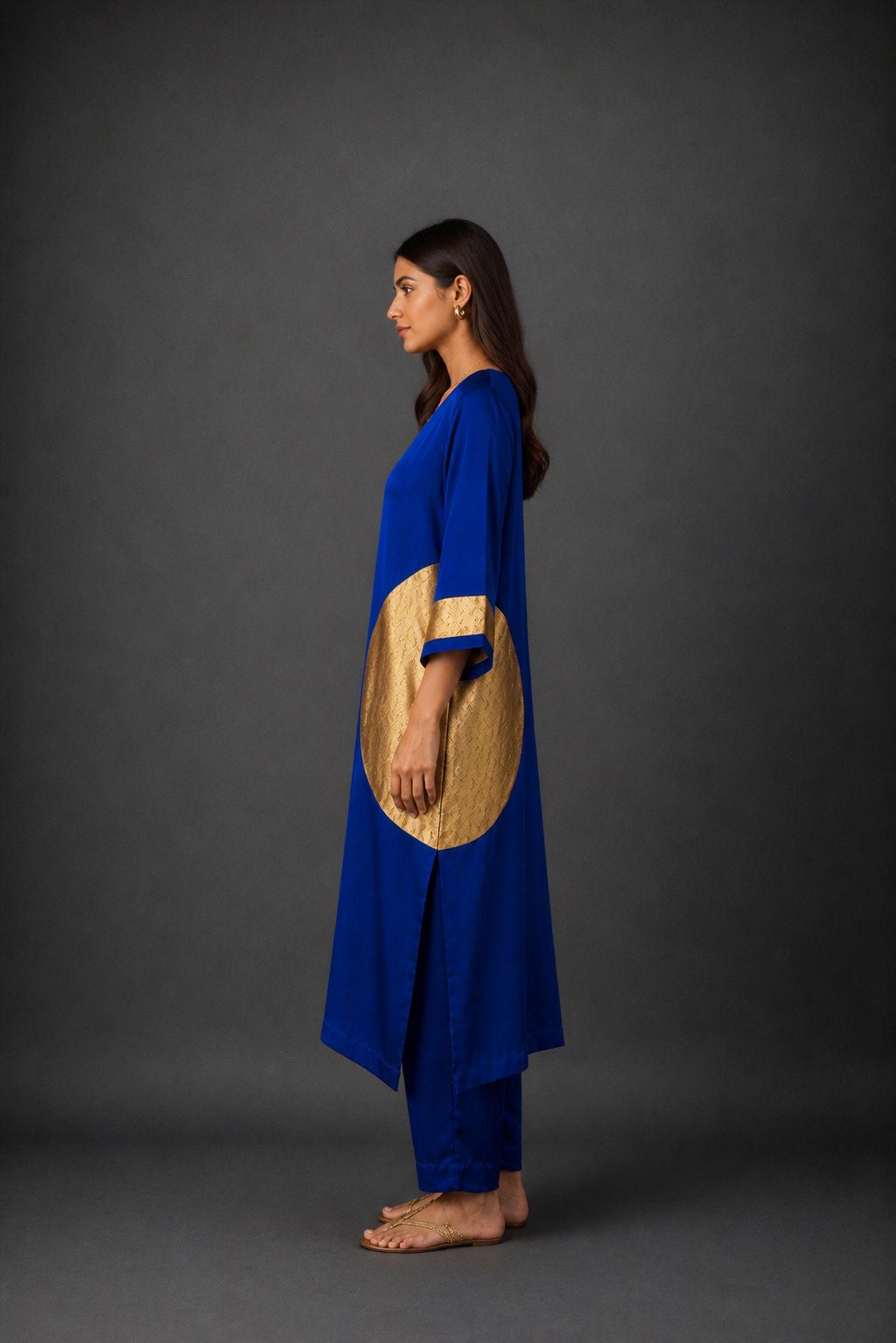 RANGOLI KAFTAN ROYAL BLUE   (SET OF TWO)