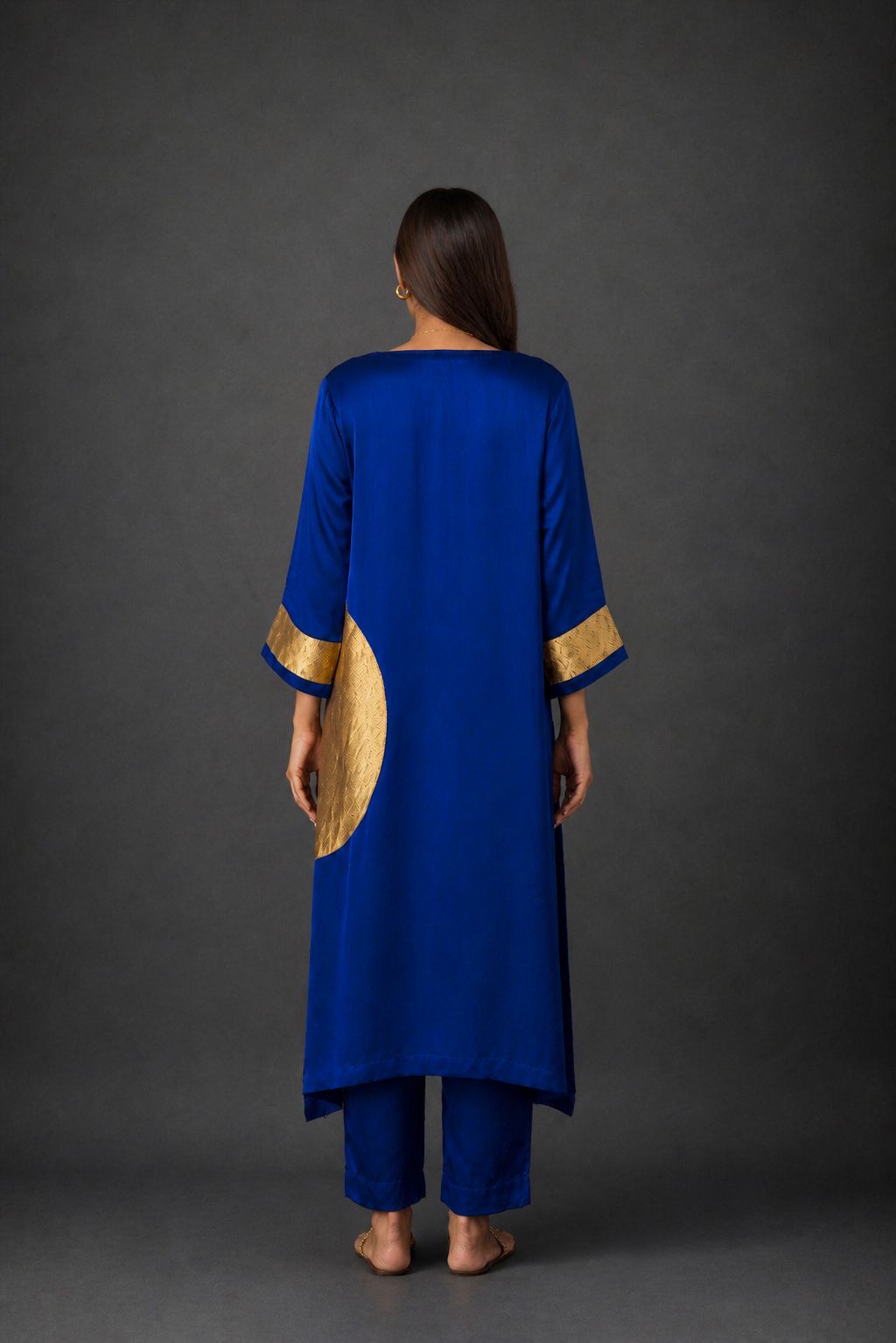 RANGOLI KAFTAN ROYAL BLUE   (SET OF TWO)