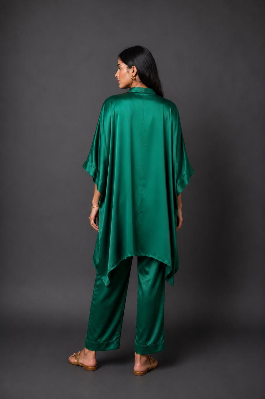 ZOHA ANTI  FIT SHIRT SET GREEN (SET OF TWO PCS)