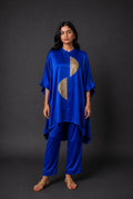ZOHA ANTI  FIT SHIRT SET ROYAL BLUE  (SET OF TWO PCS)