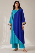 CHAAND KURTA SET TURQ & ROYAL BLUE (SET OF TWO)