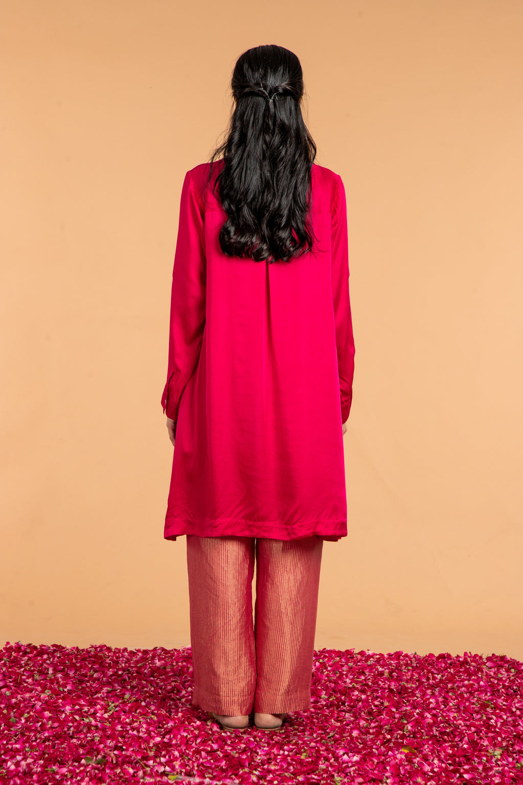 BASIC COLLARED KURTA-CO-ORD SET  (2PC SET)