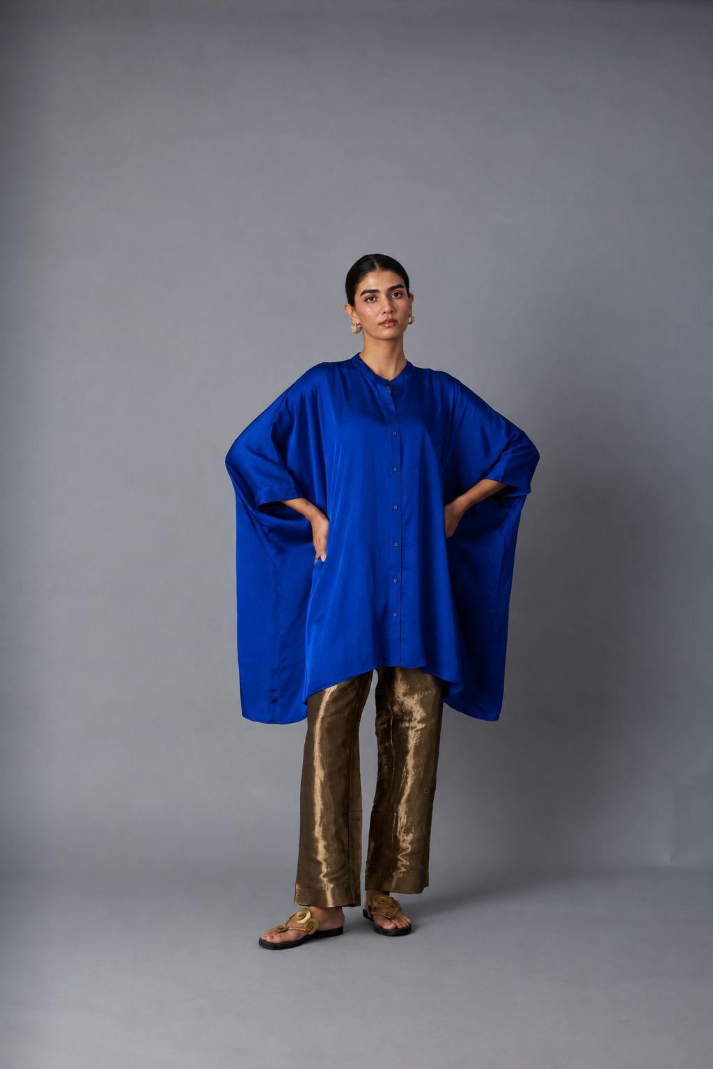 ZOHA ANTI  FIT SHIRT ROYAL BLUE
