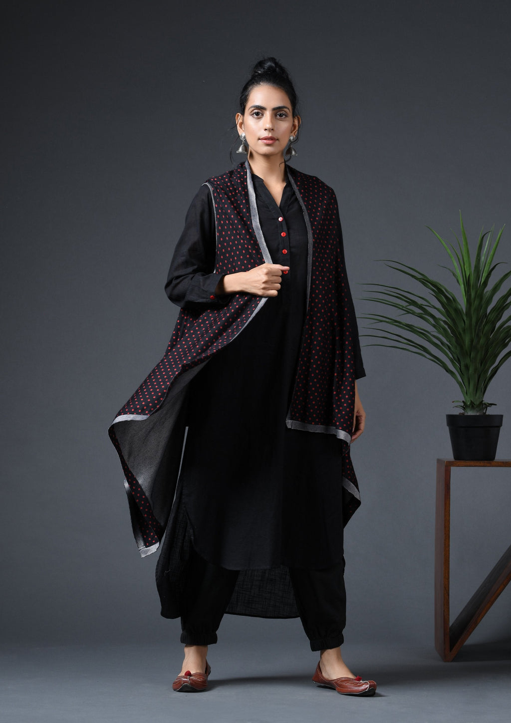 HIGH  LOW SLUB TUNIC