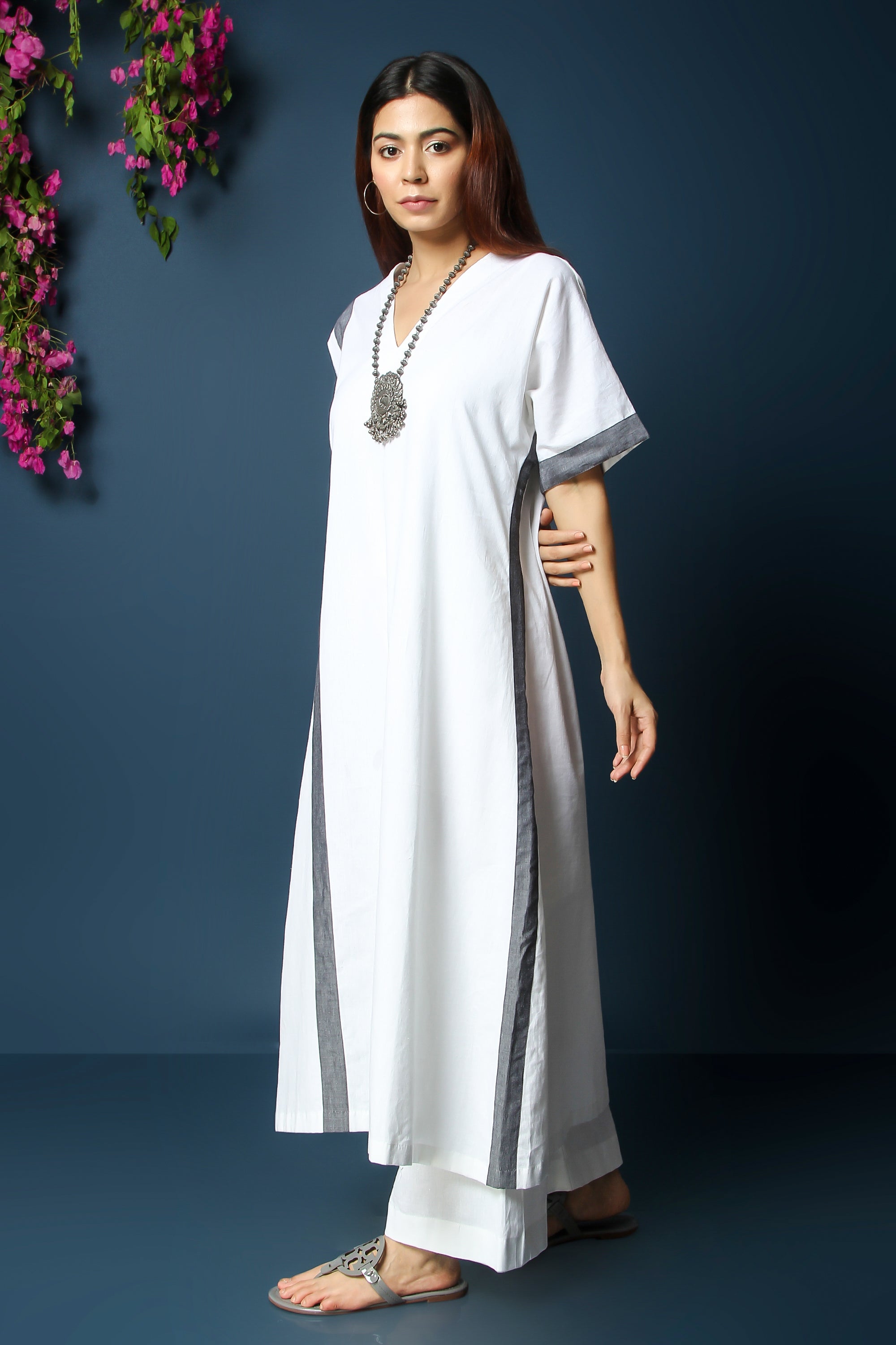 FIRDAUS CO-ORD SET - WHITE