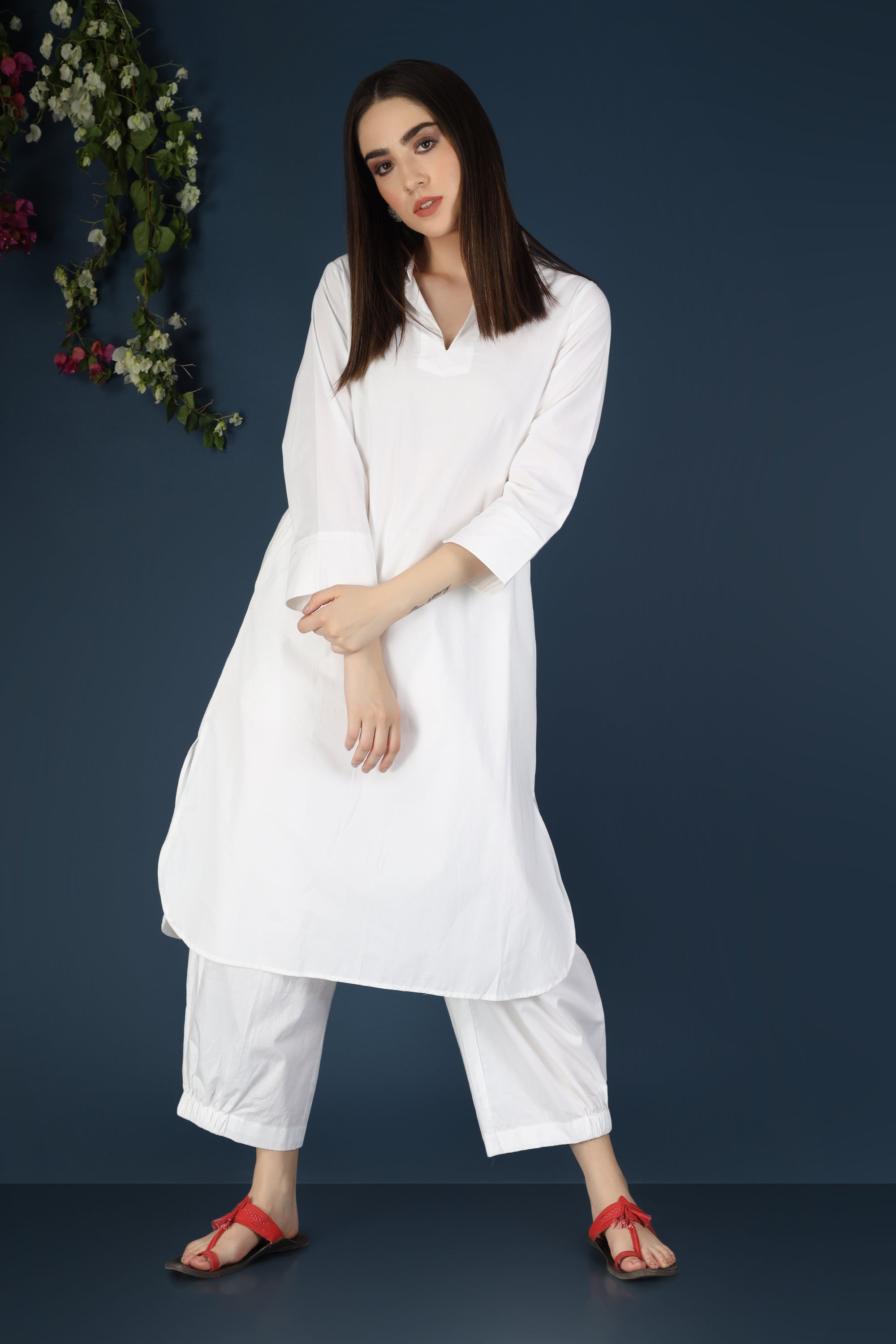 WHITE CO-ORD SET LONG