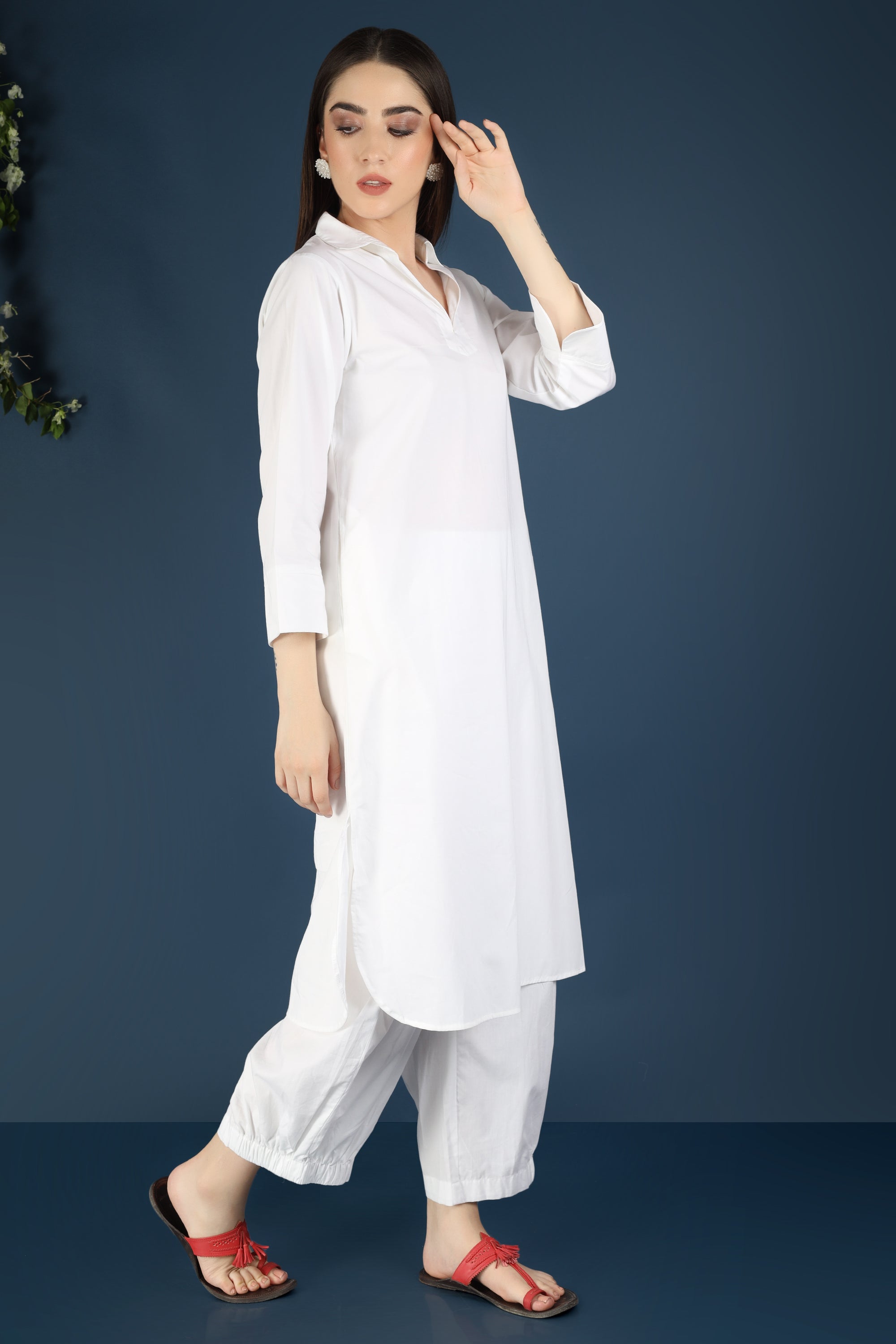 WHITE CO-ORD SET LONG