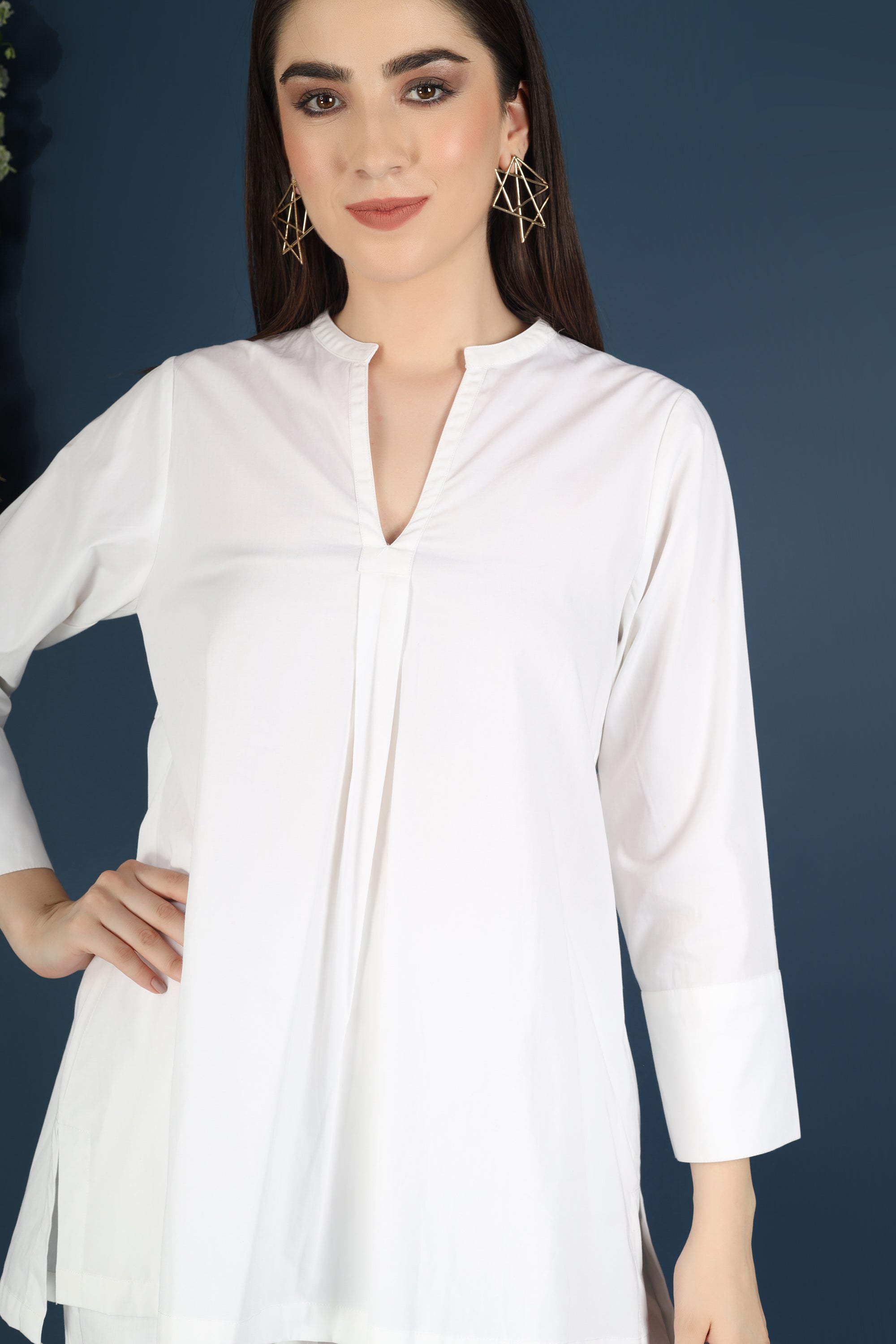WHITE CO-ORD SET SHORT