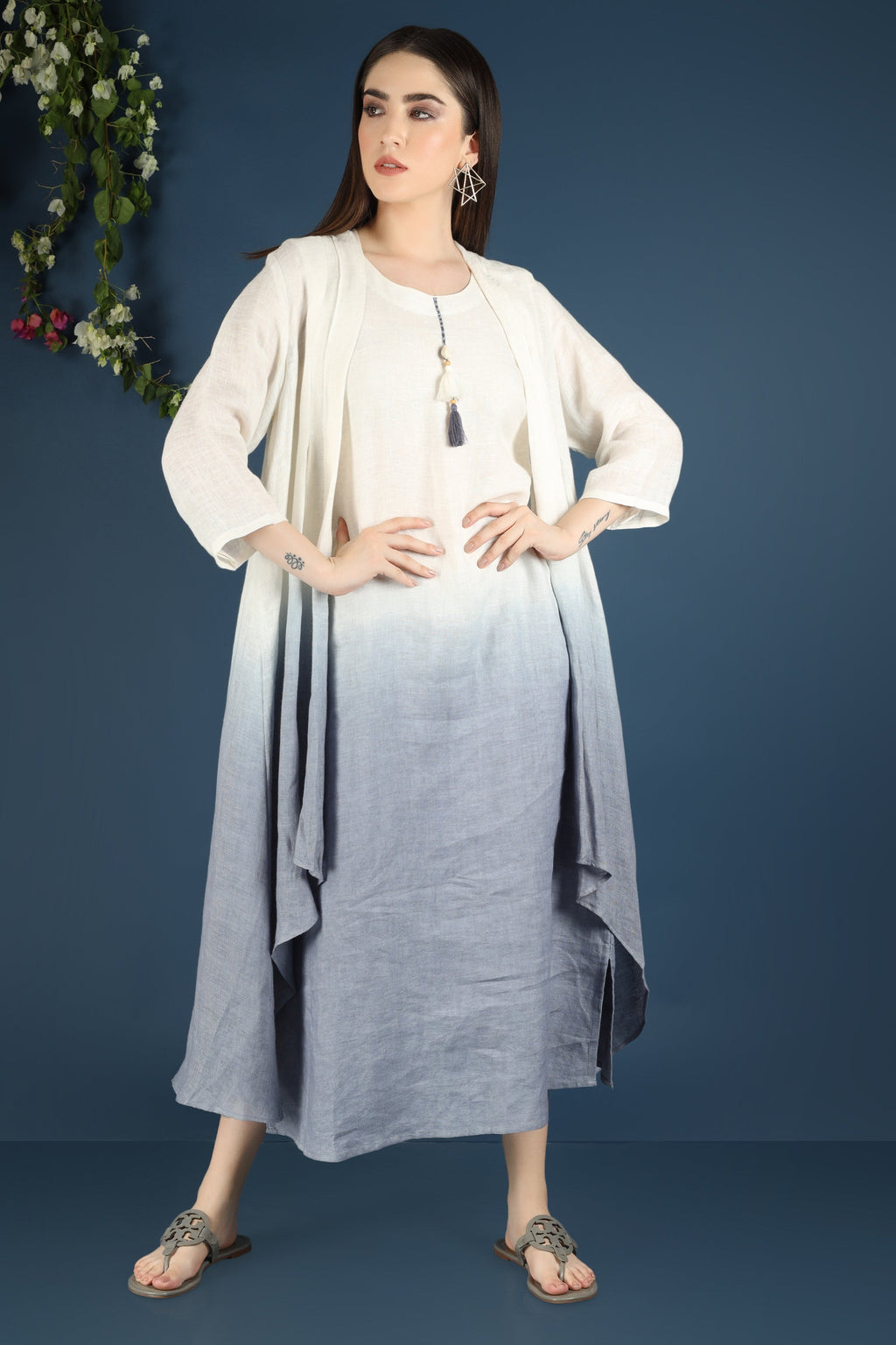 LAYERED OMBRÈ DRESS