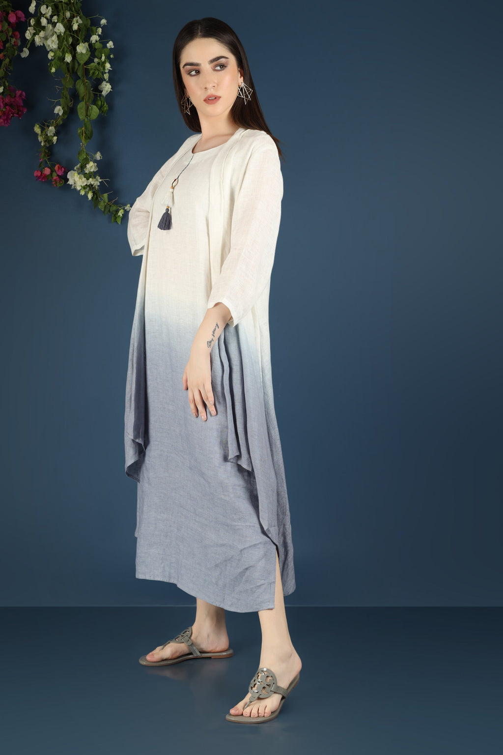 LAYERED OMBRÈ DRESS