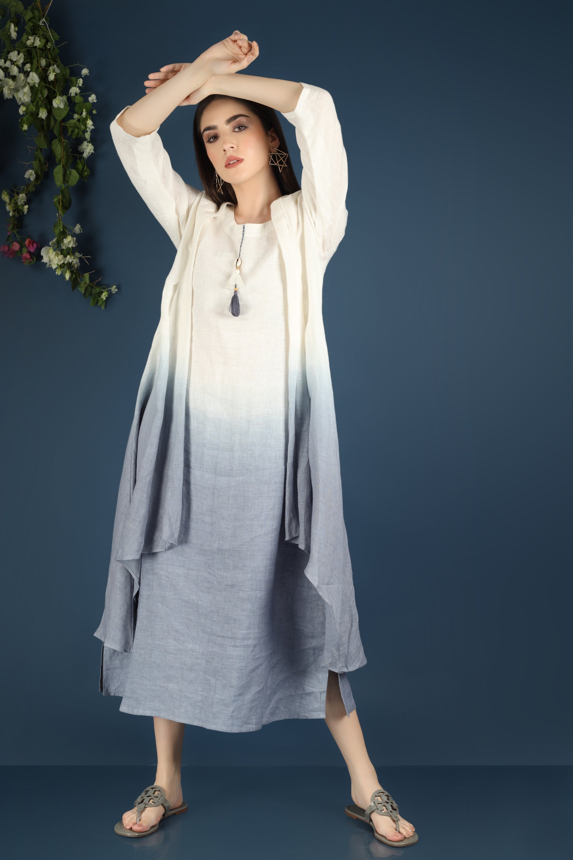 LAYERED OMBRÈ DRESS