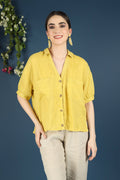 SUMMERY YELLOW SHIRT