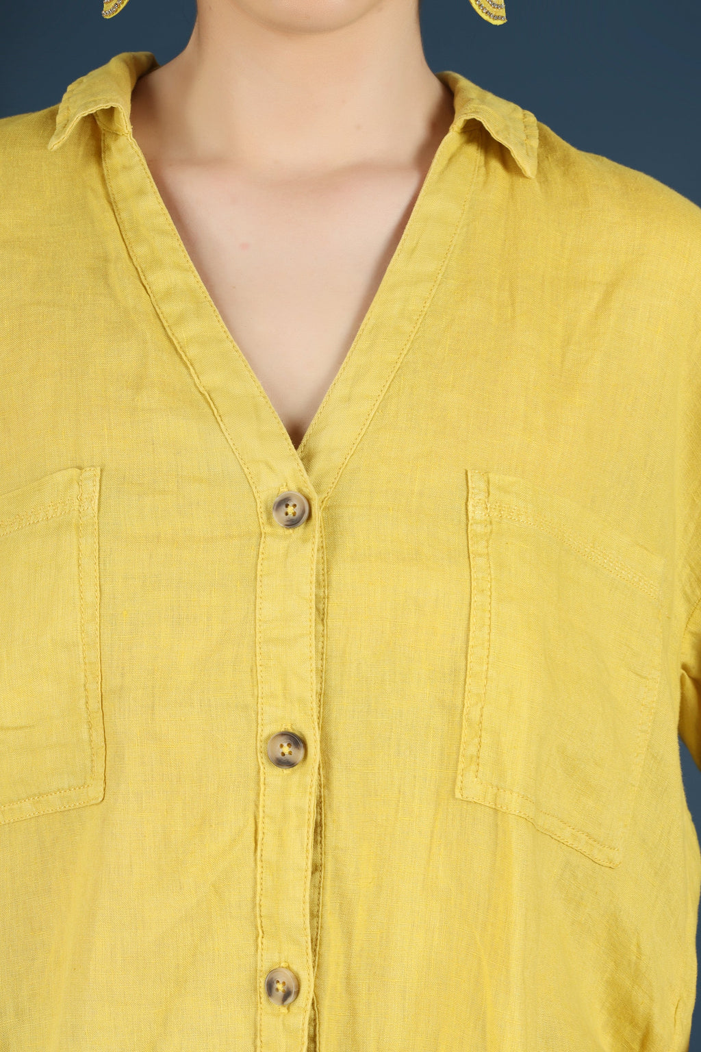 SUMMERY YELLOW SHIRT