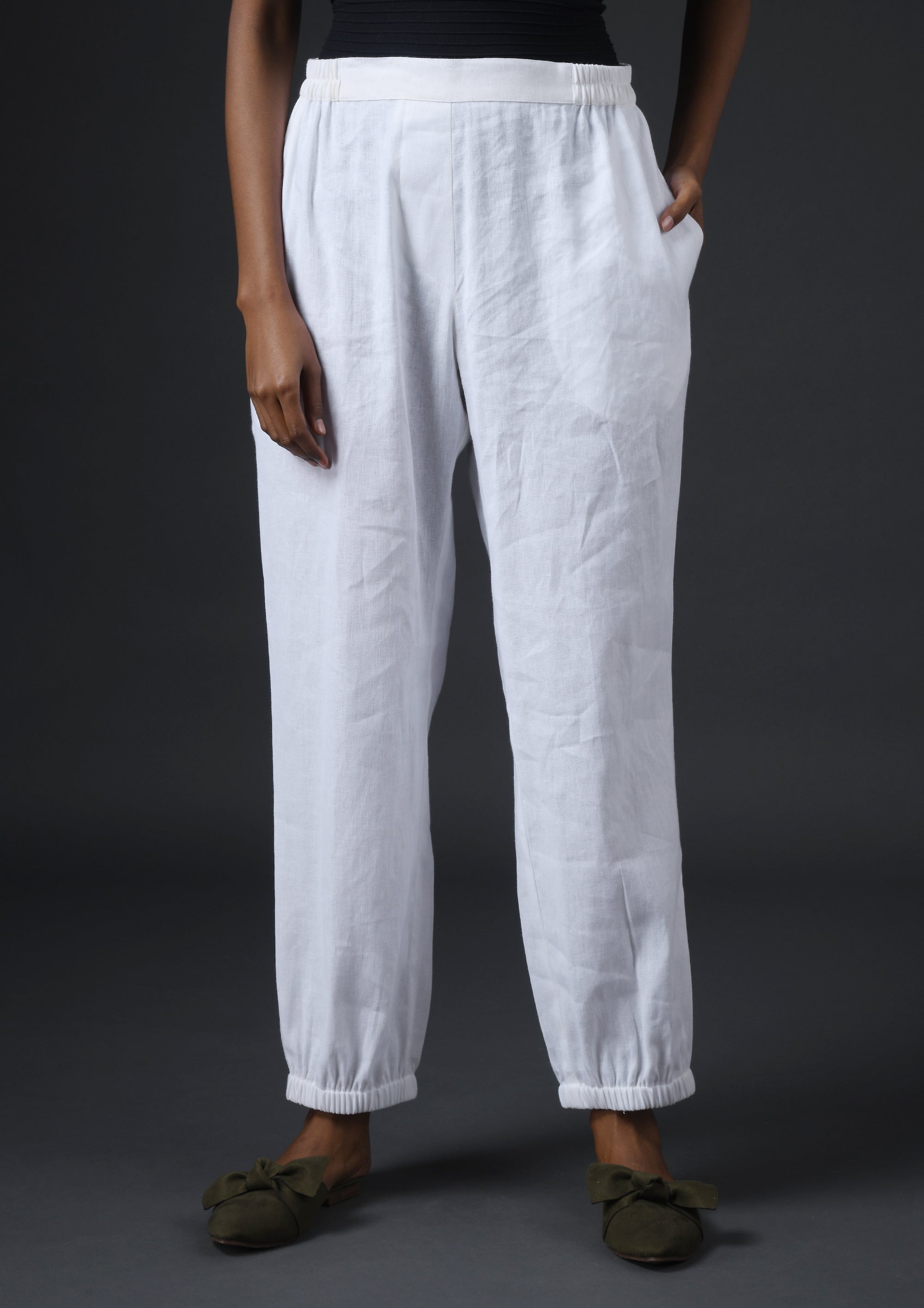 JOGGERS -WHITE