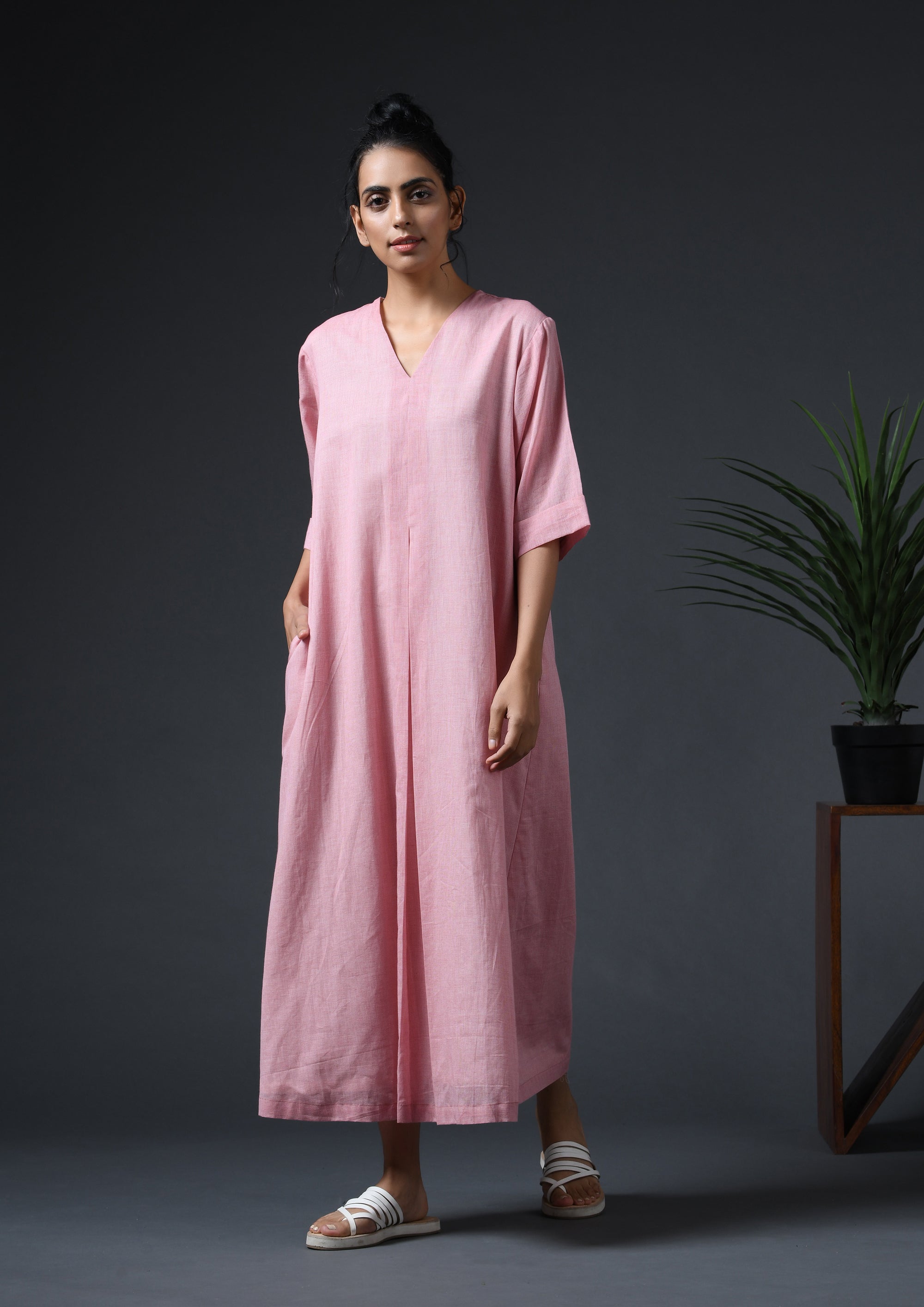 BOX PLEAT DRESS