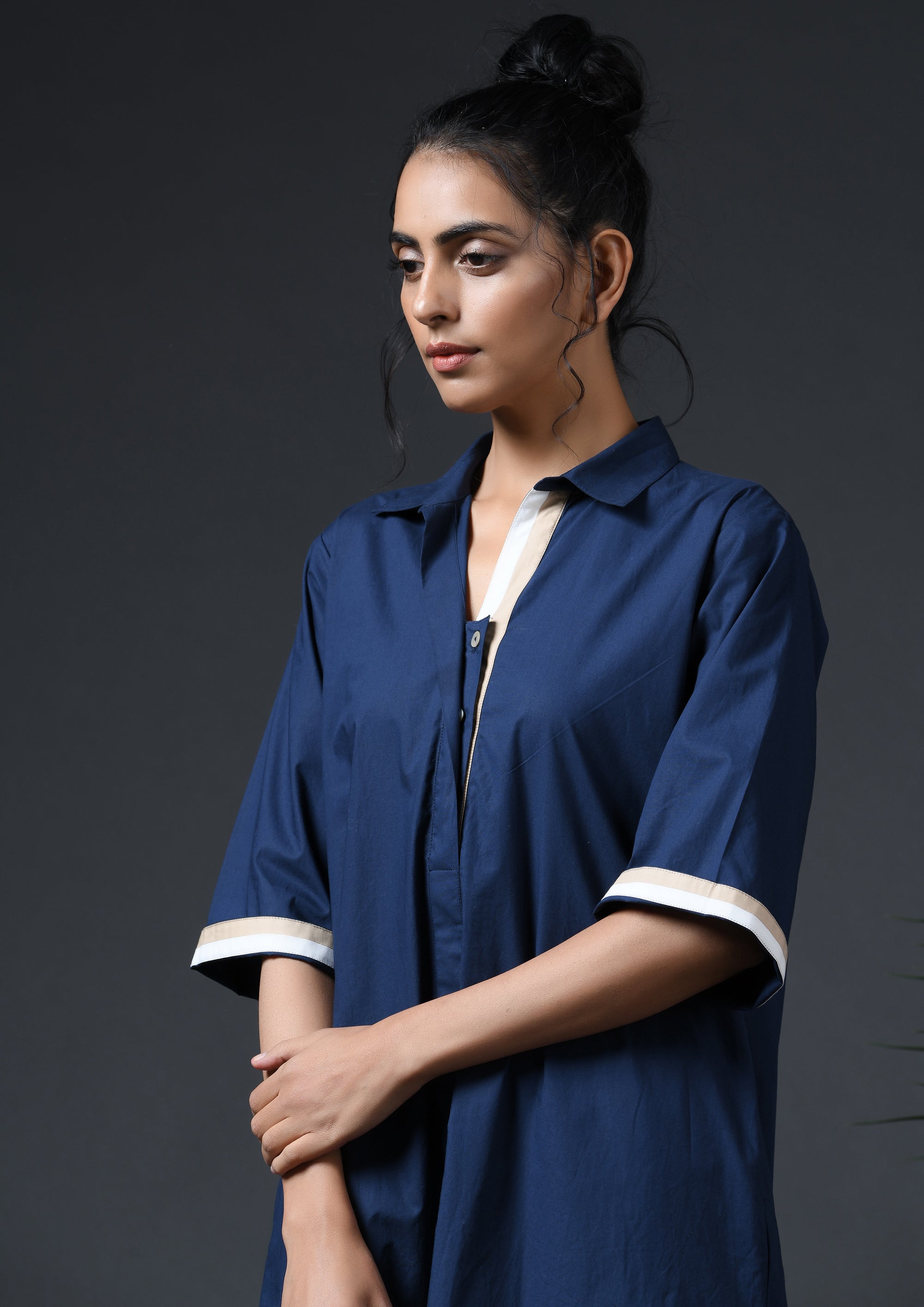 TRICOLOUR WEEKEND DRESS