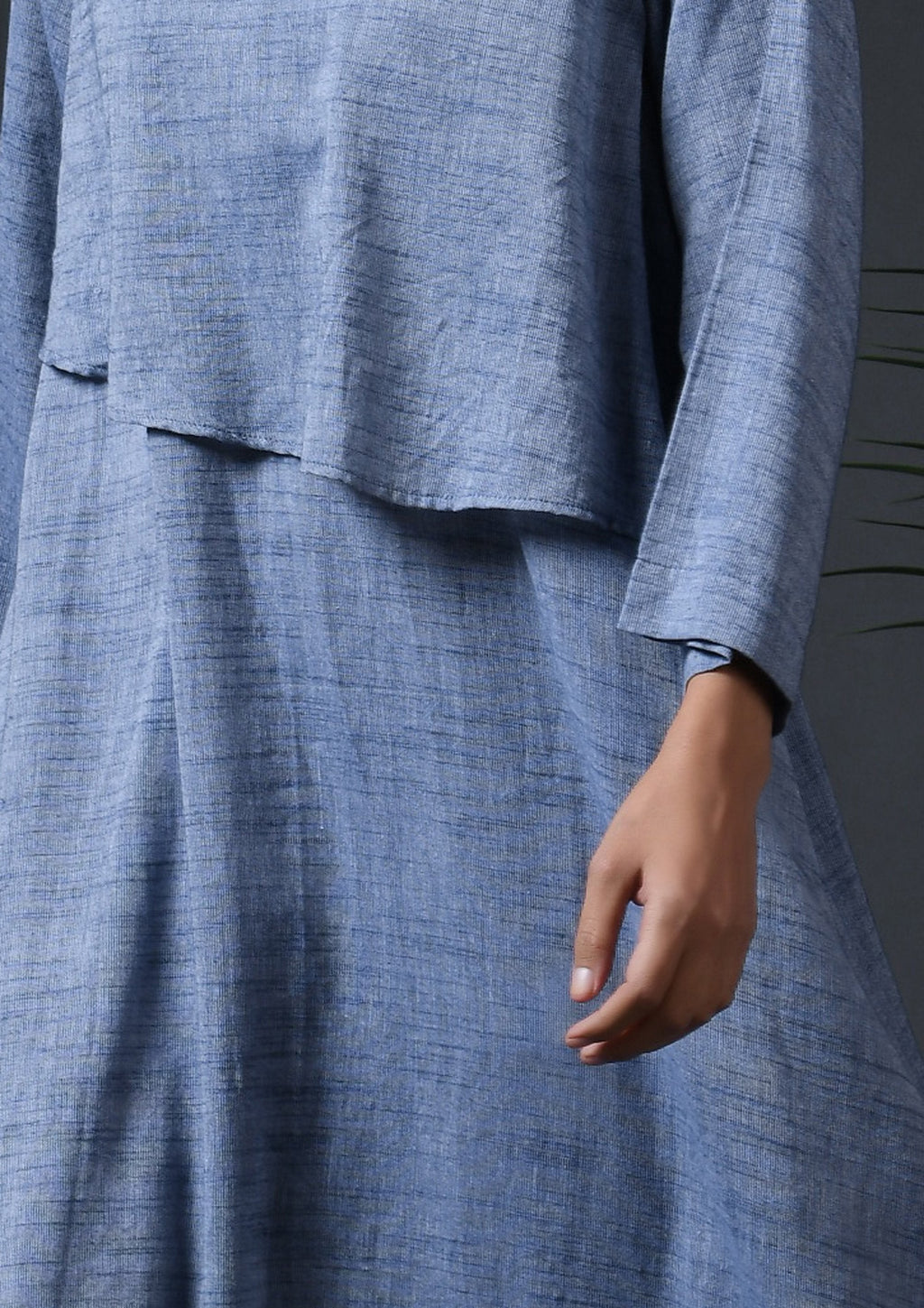 ASYMMETRICAL FLAP YOKE DRESS