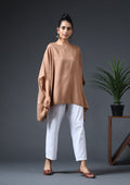 KAFTAN TOP-BROWN