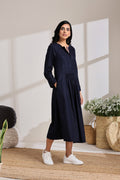 TAPE PLACKET DRESS