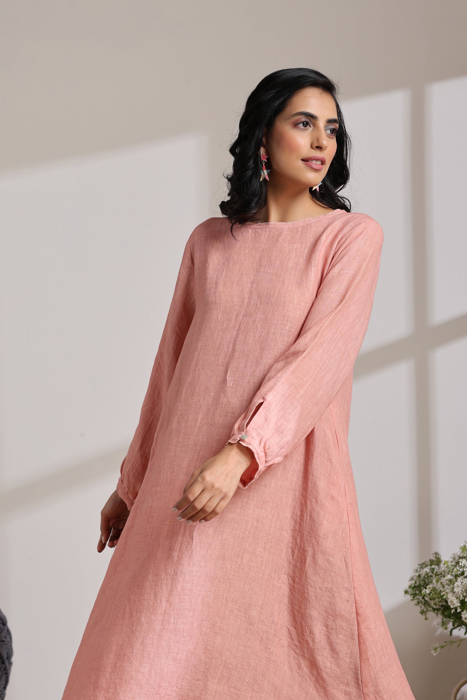 LILY DRESS-PEACH