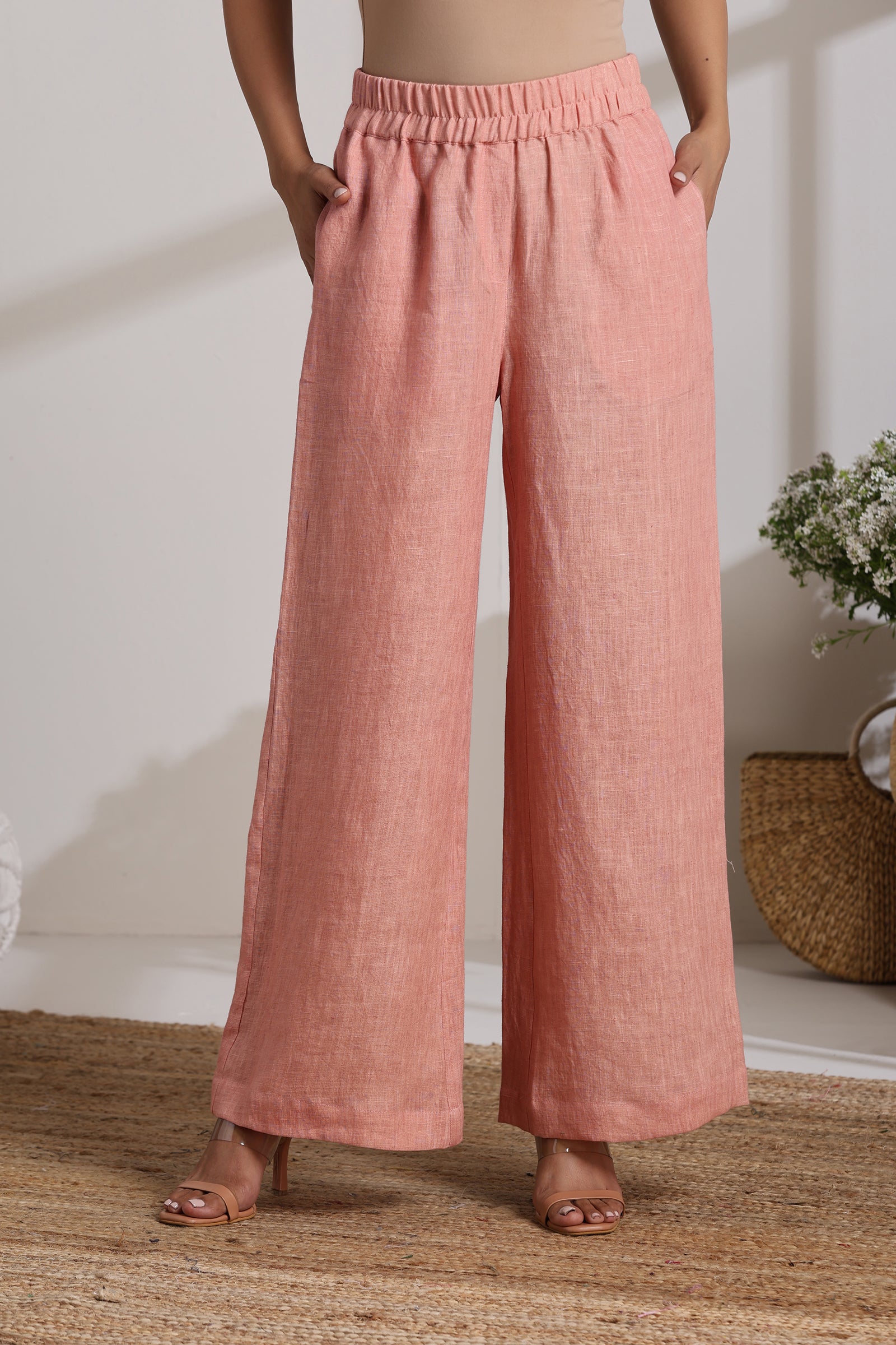 PEACHY LINEN PANTS